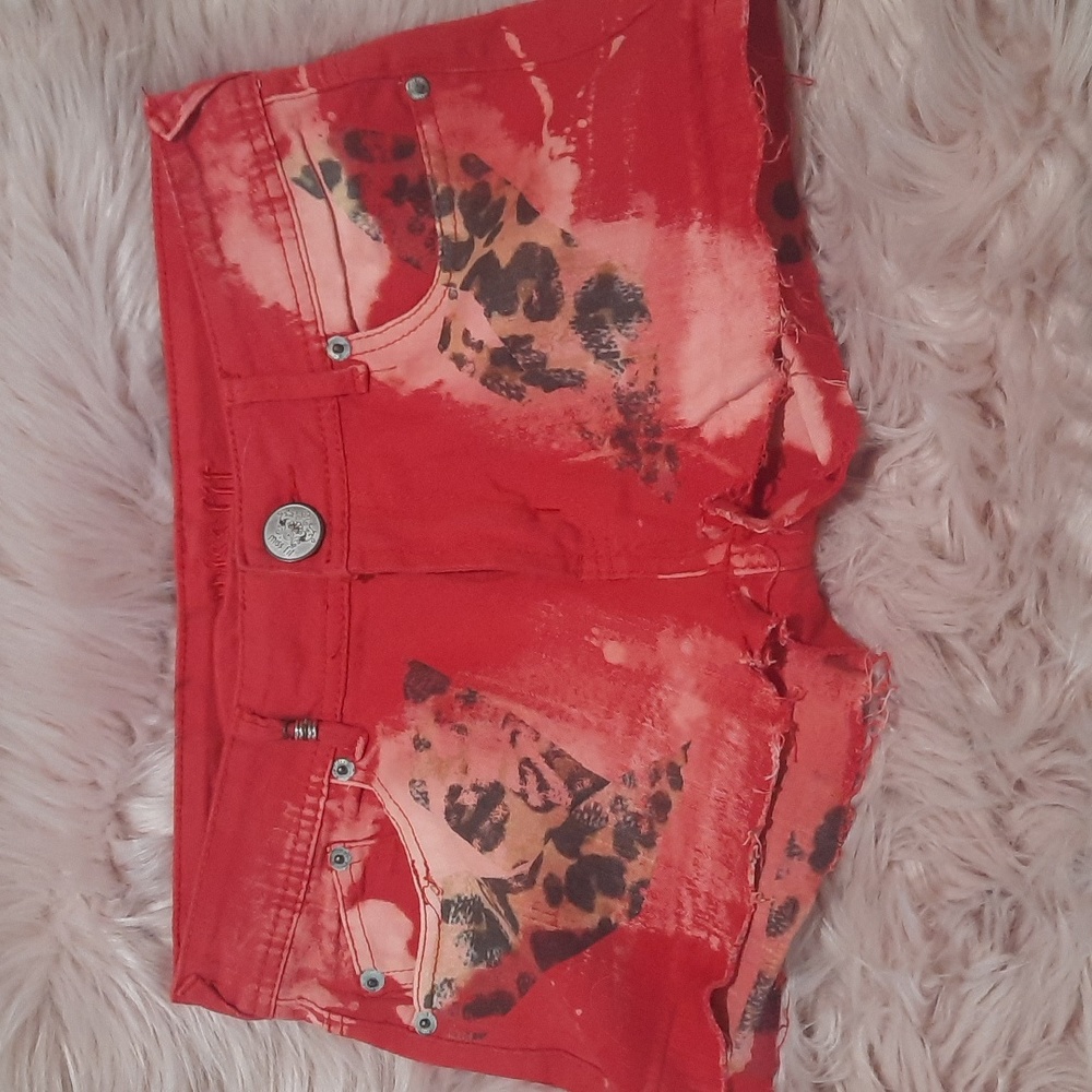 Miss fit red jean shorts size 5